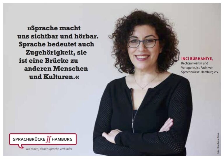İnci  Bürhaniye ist Patin bei Sprachbrücke-Hamburg e.V.