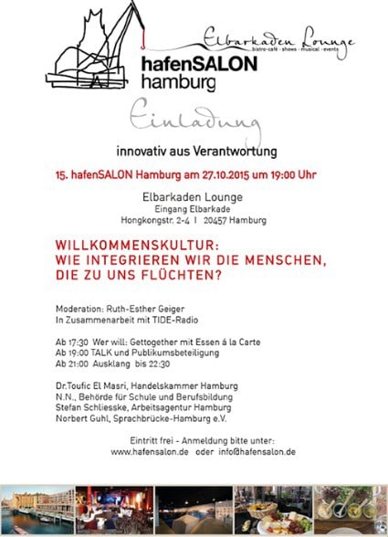 Sprachbrücke-Hamburg e.V. zu Gast beim 15. hafenSALON