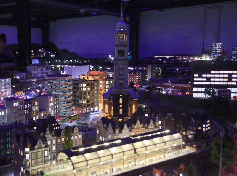 Miniatur-Installation von Hamburg im Miniatur Wunderland