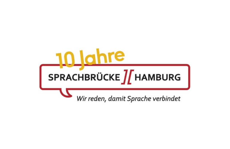 Ein Jubiläums-Logo für 10 Jahre Sprachbrücke-Hamburg e.V.!