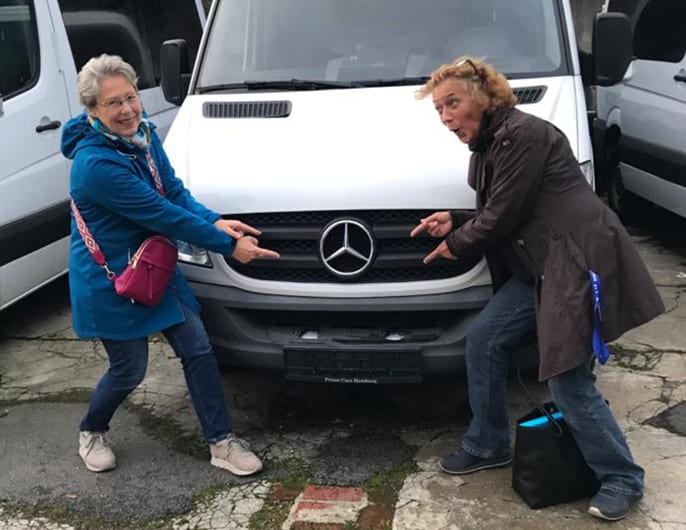 Das neue Sprachbrücken-Mobil.